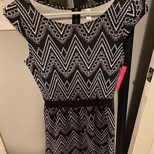 Black and white dress